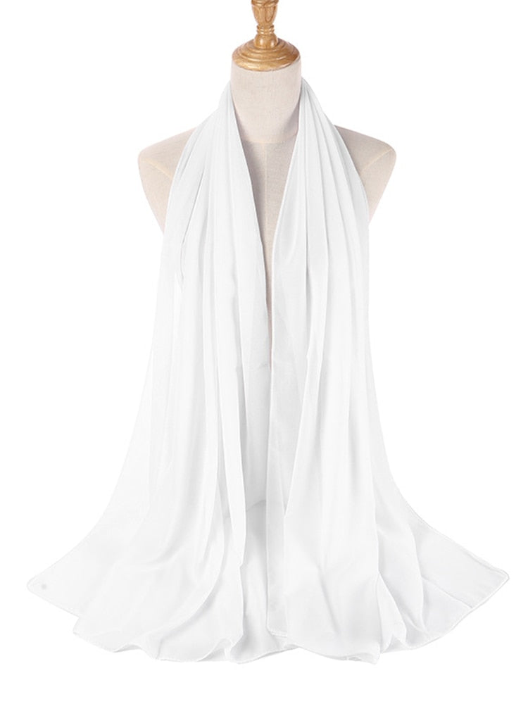 Elegant Chiffon Hijab Pannebånd for Kvinner