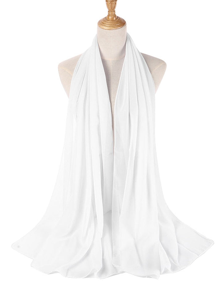 Elegant Chiffon Hijab Pannebånd for Kvinner
