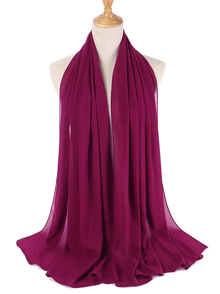 Elegant Chiffon Hijab Pannebånd for Kvinner