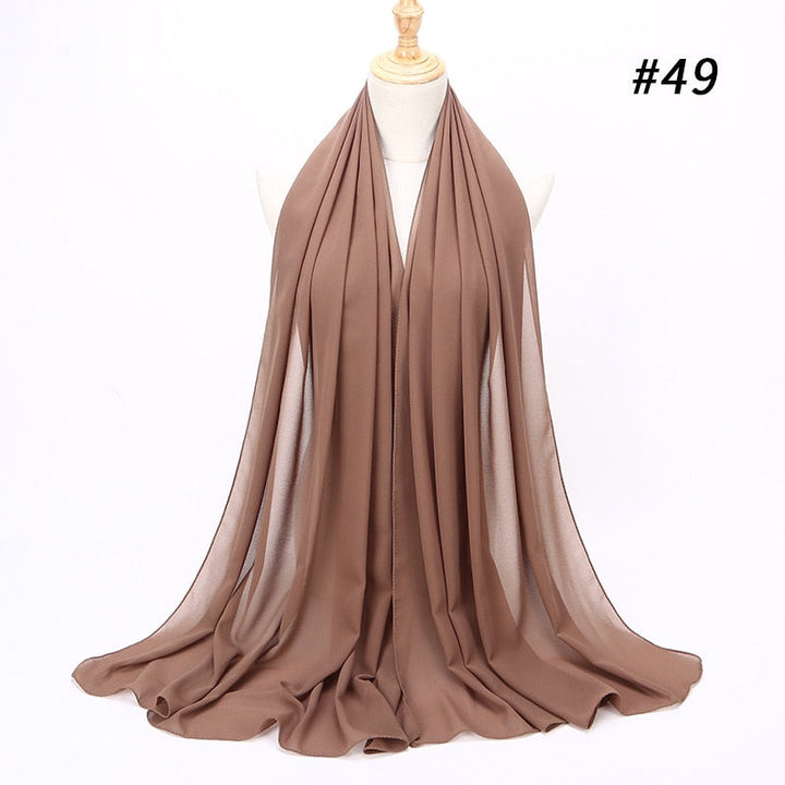 Elegant Chiffon Hijab Pannebånd for Kvinner