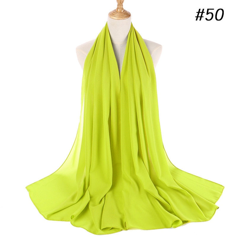 Elegant Chiffon Hijab Pannebånd for Kvinner