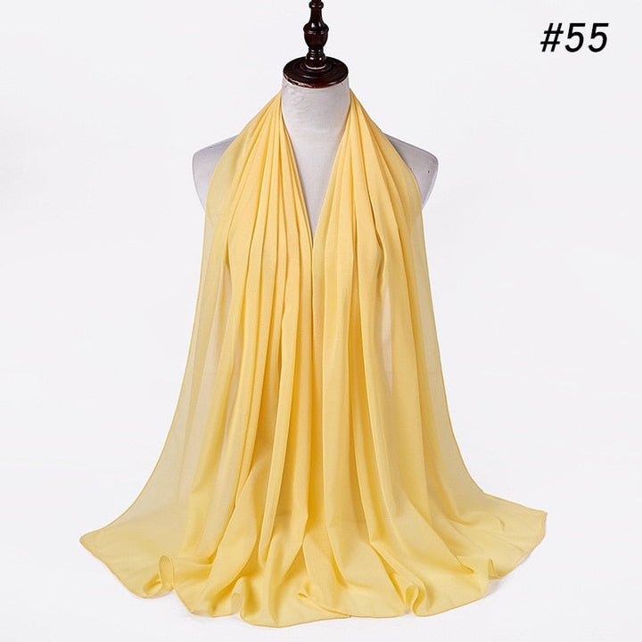 Elegant Chiffon Hijab Pannebånd for Kvinner