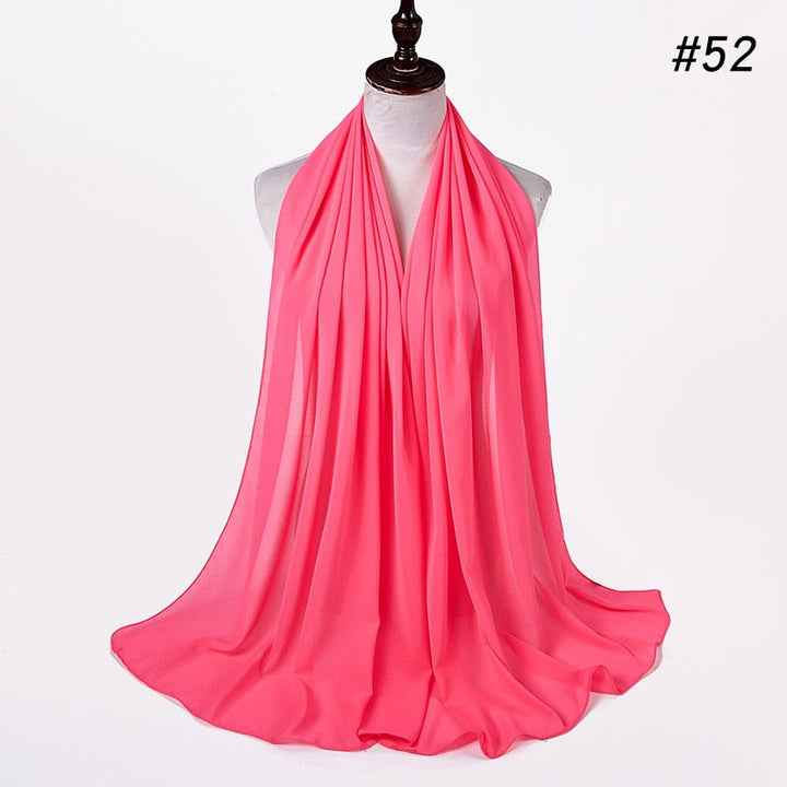 Elegant Chiffon Hijab Pannebånd for Kvinner