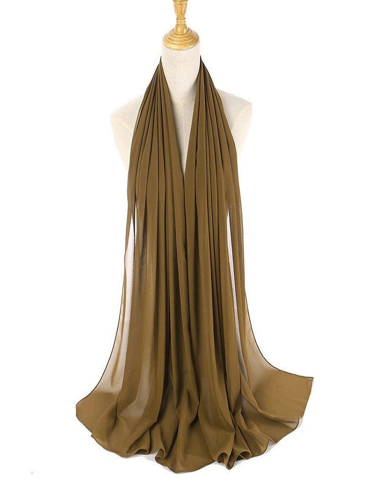 Elegant Chiffon Hijab Pannebånd for Kvinner