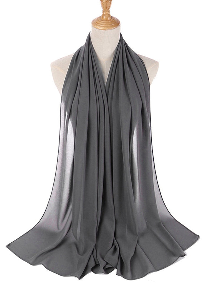 Elegant Chiffon Hijab Pannebånd for Kvinner