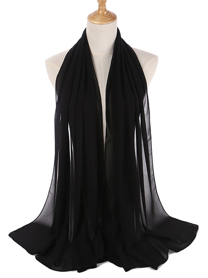 Elegant Chiffon Hijab Pannebånd for Kvinner