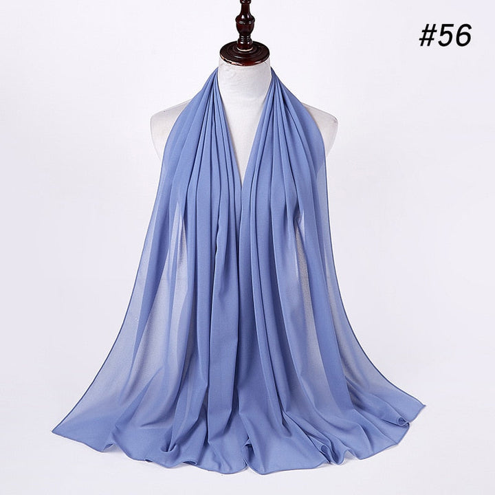 Elegant Chiffon Hijab Pannebånd for Kvinner