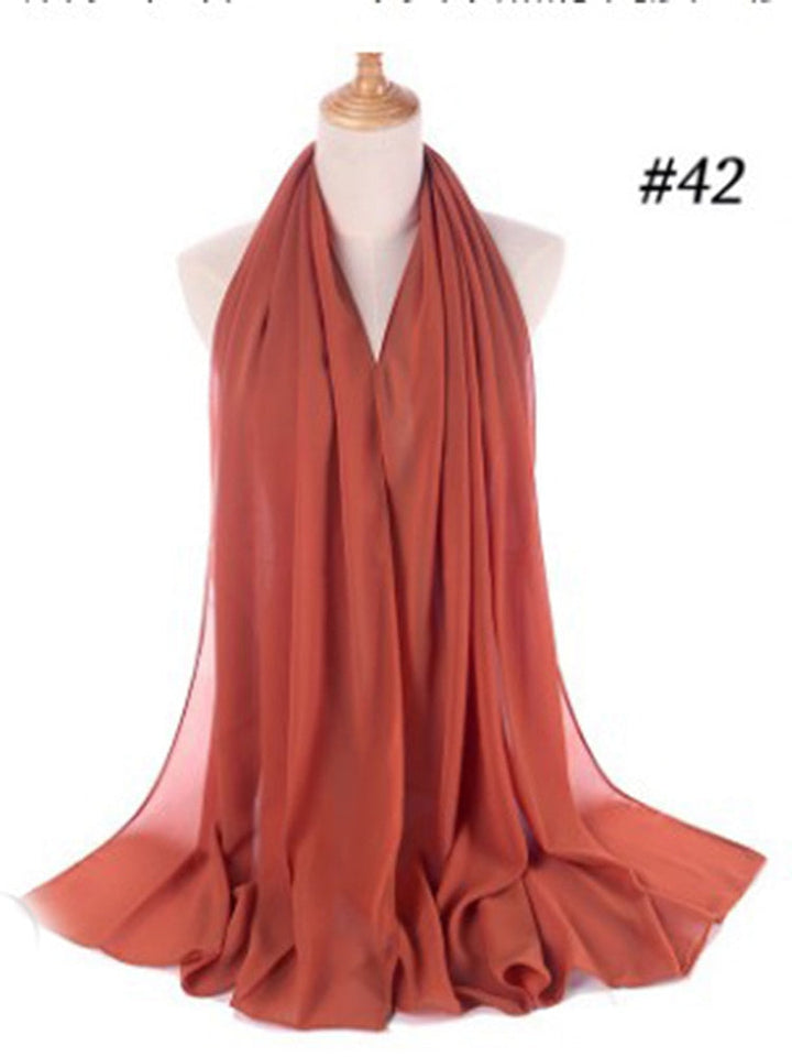 Elegant Chiffon Hijab Pannebånd for Kvinner
