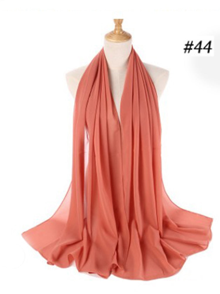 Elegant Chiffon Hijab Pannebånd for Kvinner