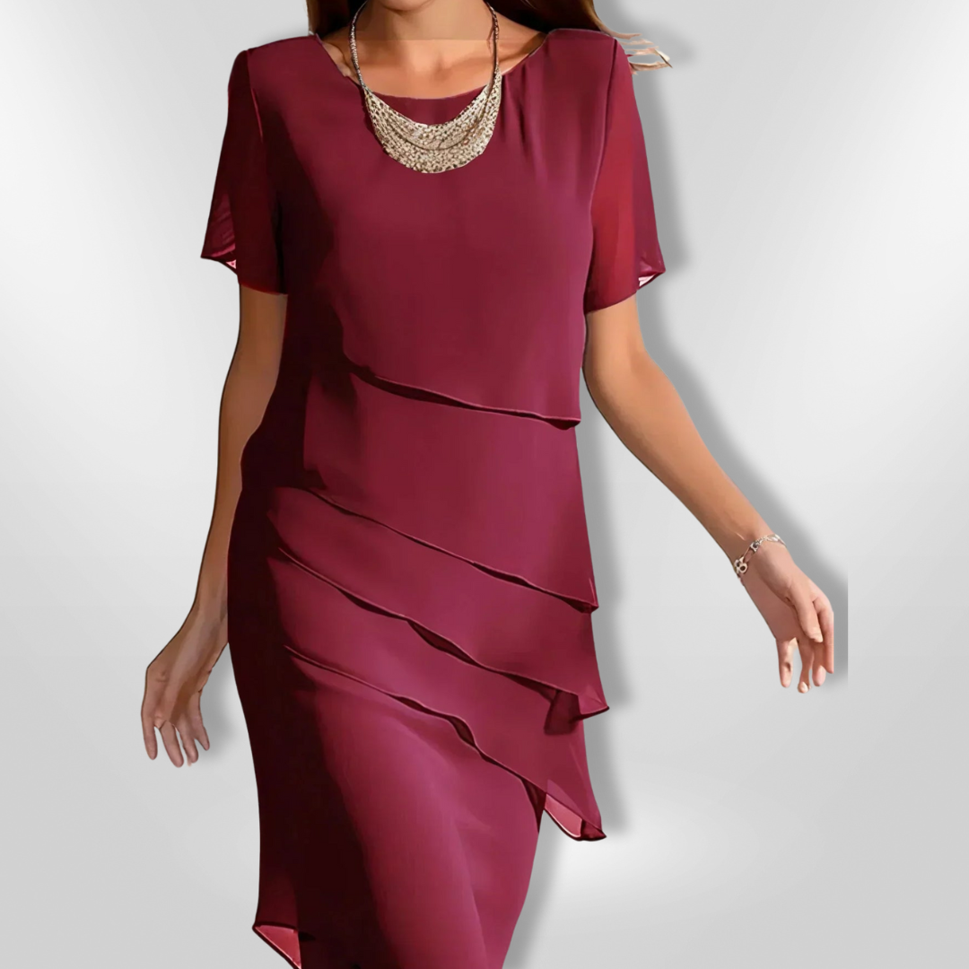 Elegant Chiffonkjole for Kvinner – Tidløs Fest og Bryllup