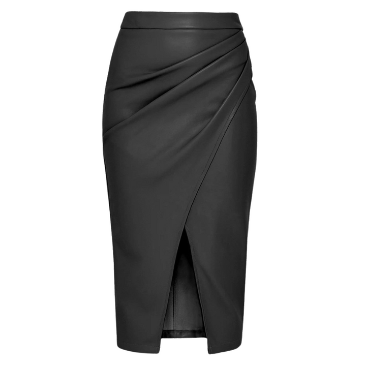 Elegant Midiskjørt for Dame med Høy Midje