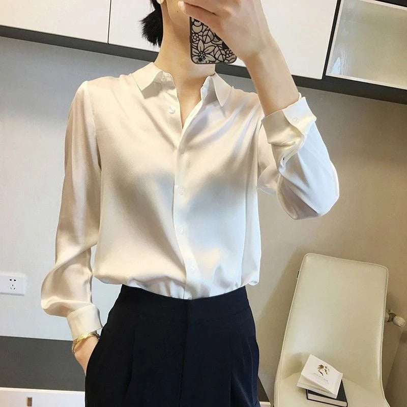 Damebluse med Reverskrage – Elegant og Komfortabel