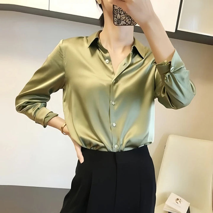 Damebluse med Reverskrage – Elegant og Komfortabel