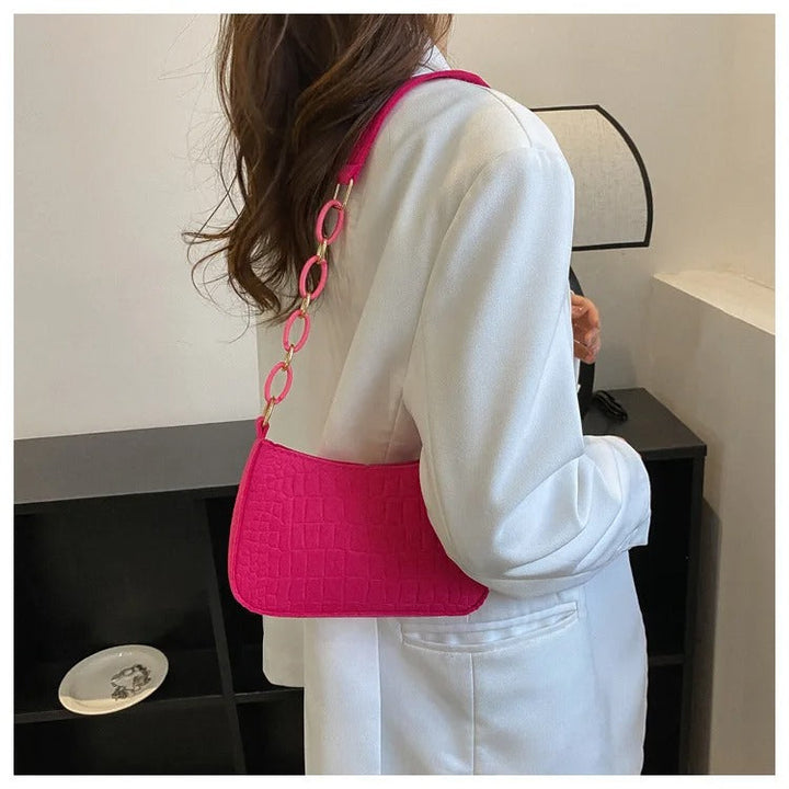 Dame Filt Skulderveske – Hverdagsstil med Moderne Minimalisme