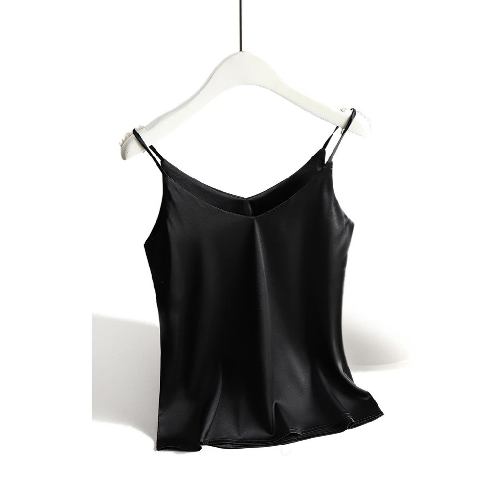 Kvinners Elegant Halter Spaghettitopp med V-hals