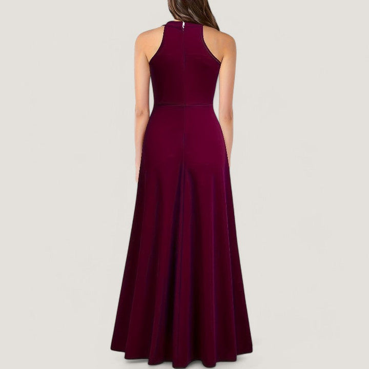 Elegant Halterneck Maxikjole for Kvinner