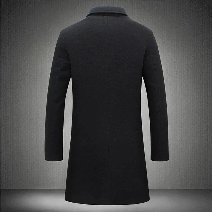 Herre Klassisk Overcoat med Skreddersydd Passform