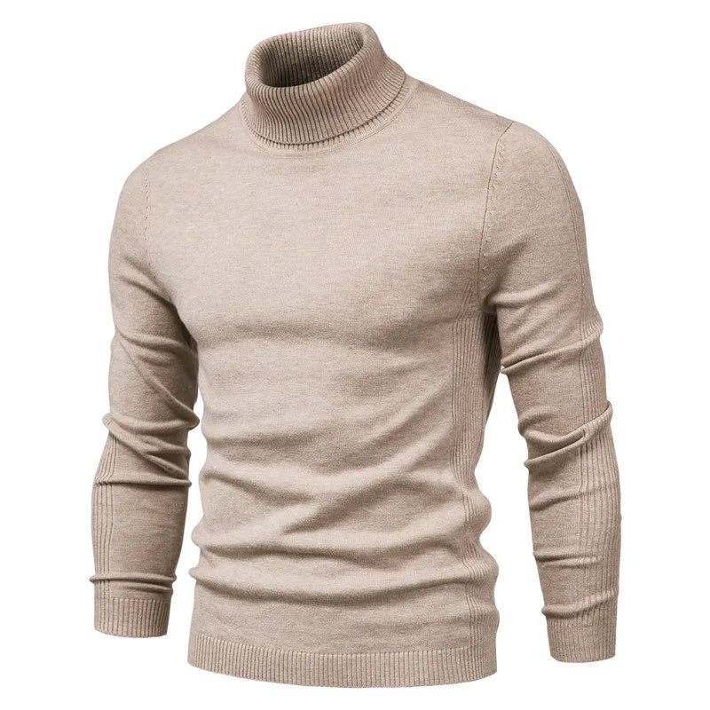 Herres Turtleneck Genser i Klassisk Stil
