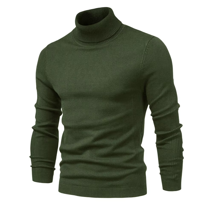 Herres Turtleneck Genser i Klassisk Stil