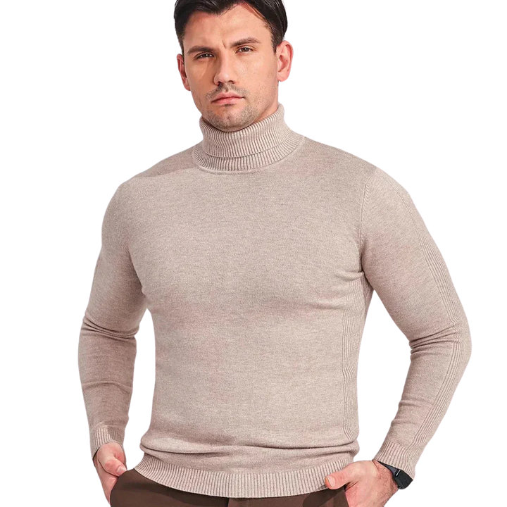 Herres Turtleneck Genser i Klassisk Stil