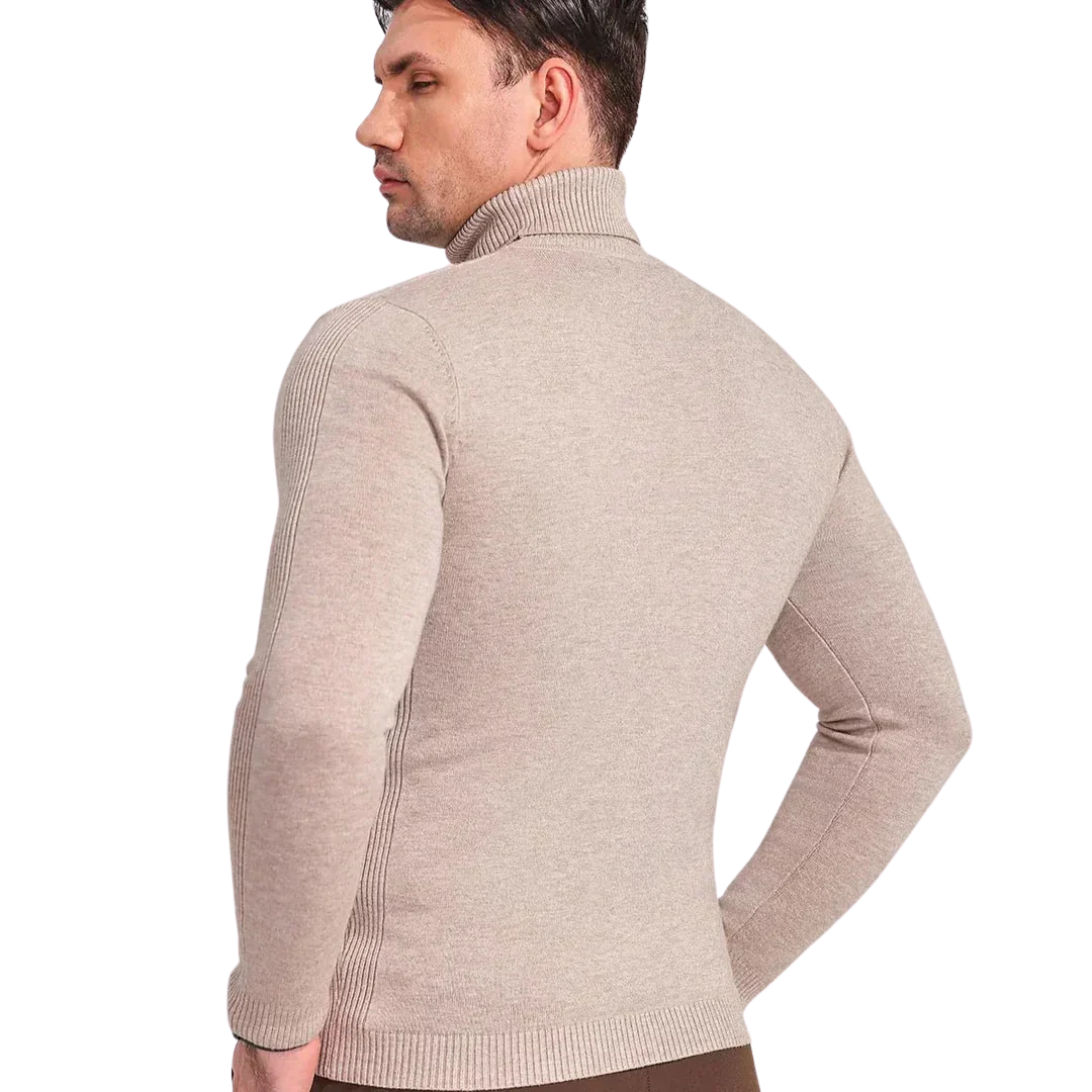 Herres Turtleneck Genser i Klassisk Stil