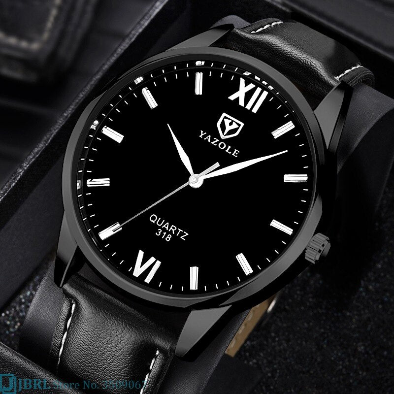 Elegant Kvarts Herreklokke med Reim