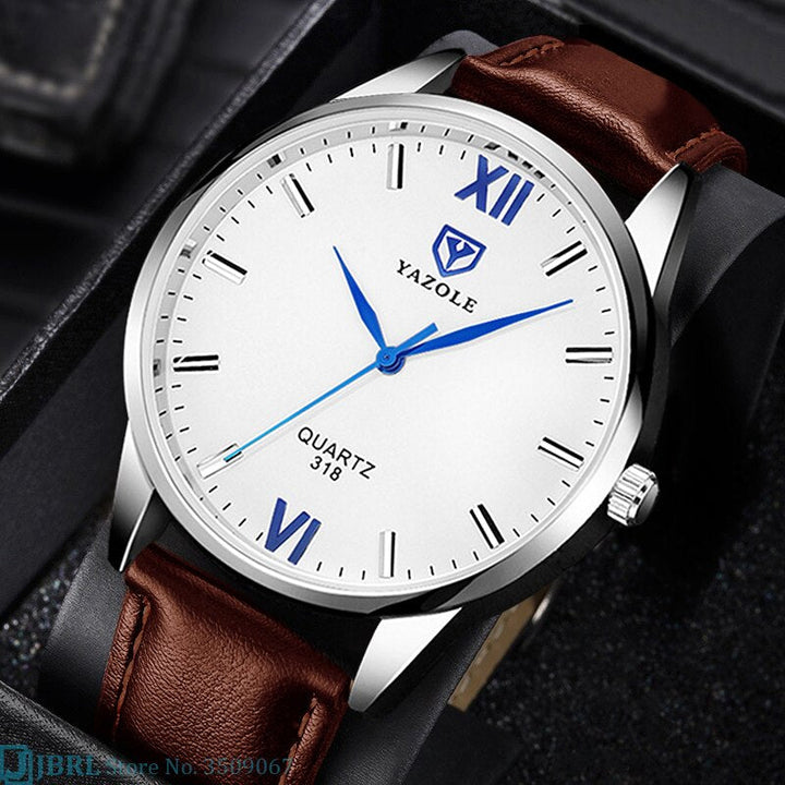 Elegant Kvarts Herreklokke med Reim