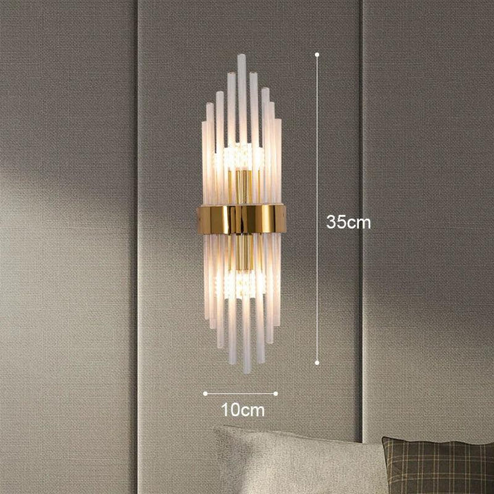 Elegant Krystall Vegglampe med LED