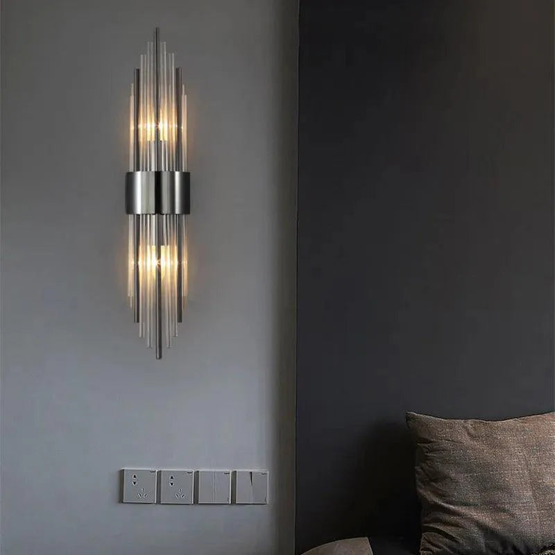 Elegant Krystall Vegglampe med LED