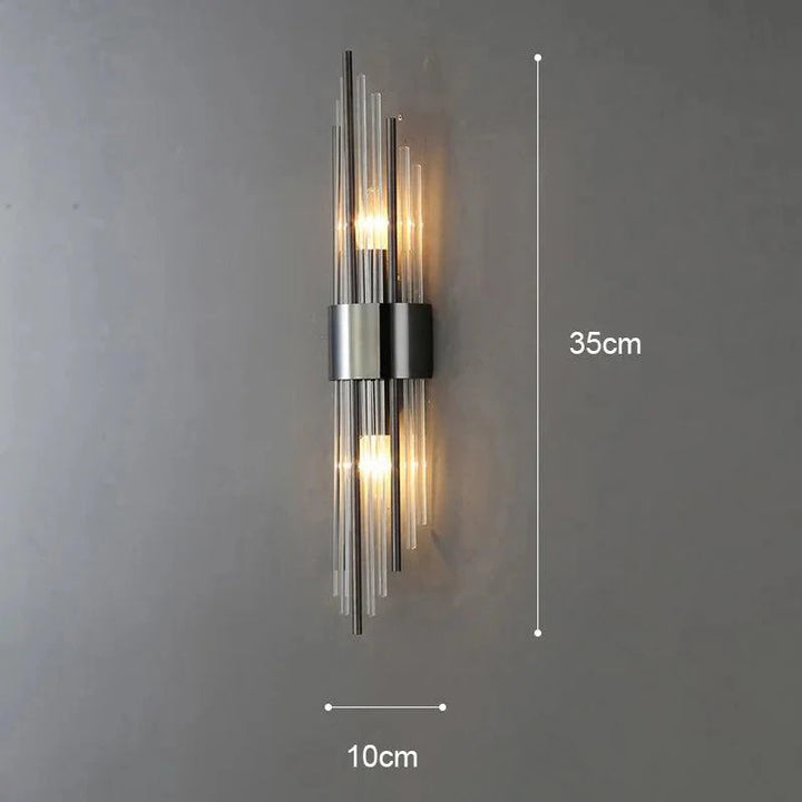 Elegant Krystall Vegglampe med LED