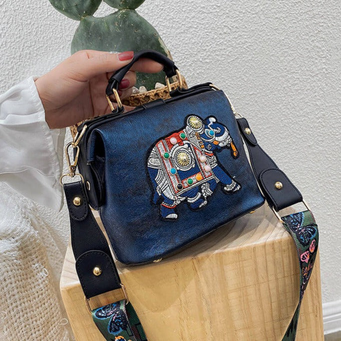 Kvinners Mandala Broderiveske – Elegant Skulderveske