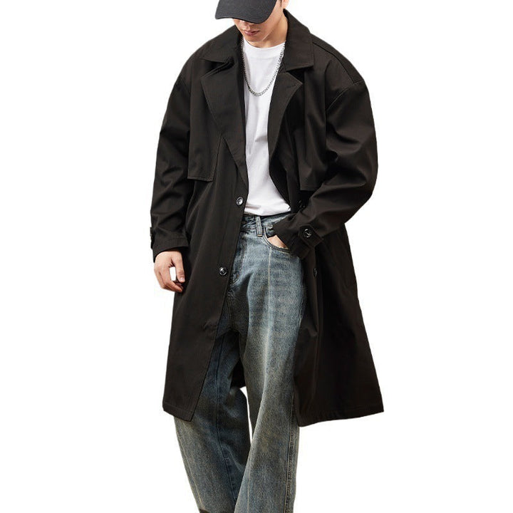 Herre Trenchcoat - Justerbar Passform | Moderne Langdesign