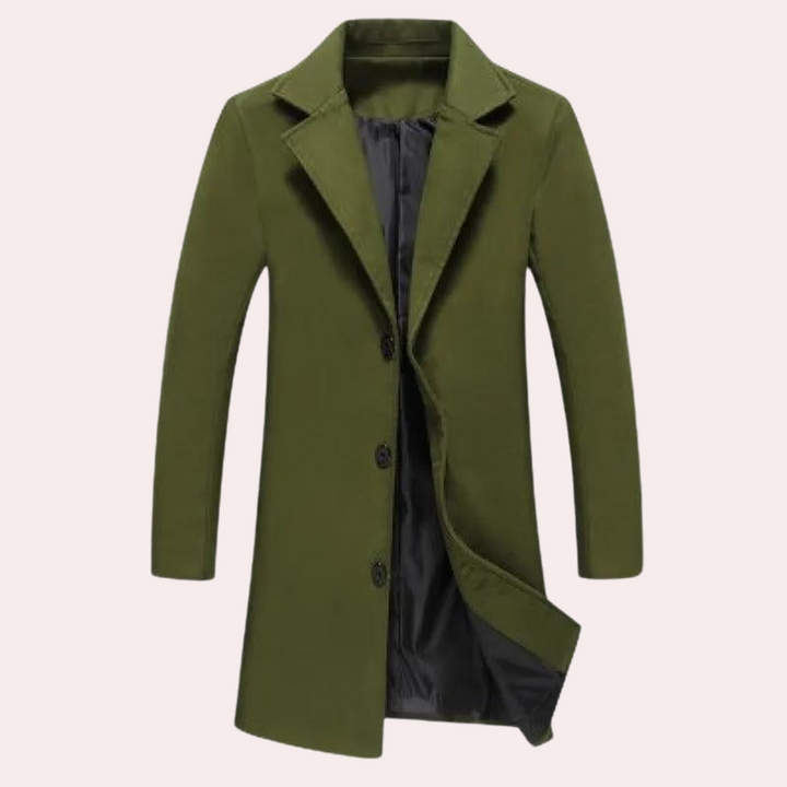 Herre Lang Frakk – Elegant Stil for Enhver Anledning