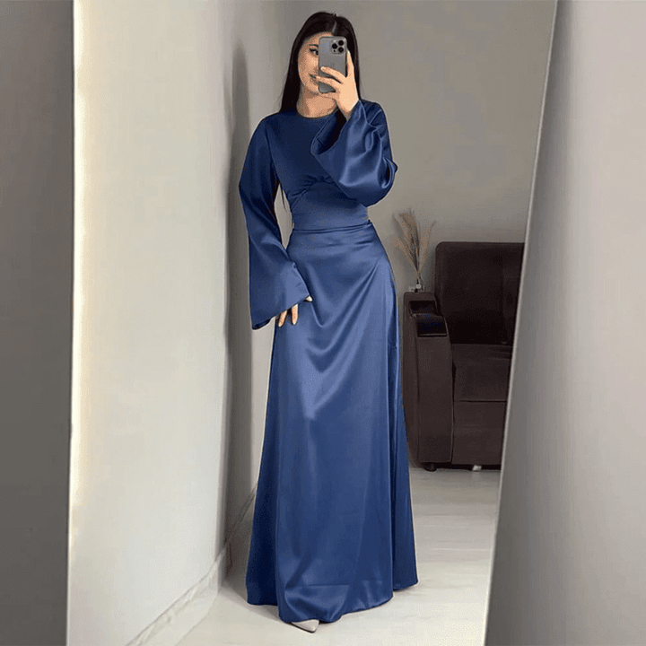 Elegant Lang Kjole Dame for Bryllup og Formelle Anledninger