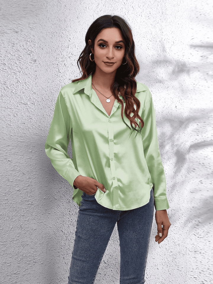 Dame Bluse Langermet – Elegant og Luksuriøs Komfort