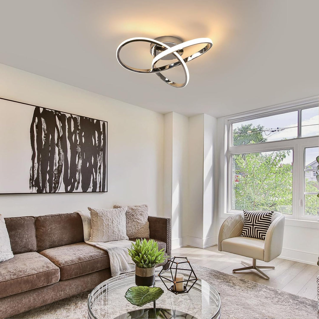 Elegant LED-taklampe | Moderne Blomsterdesign for Stuen
