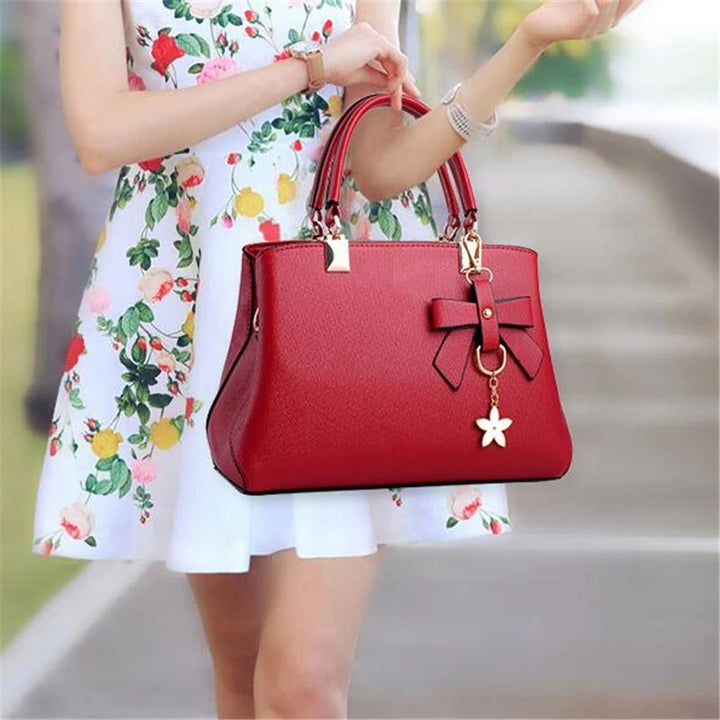 Elegant Messenger-veske for Kvinner med Blomsterdekor
