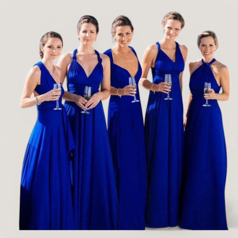 Elegant Dame Maxi Kjole med Plissering – Allsidig &amp; Komfortabel