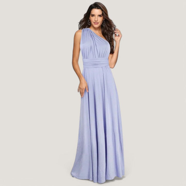 Elegant Dame Maxi Kjole med Plissering – Allsidig &amp; Komfortabel