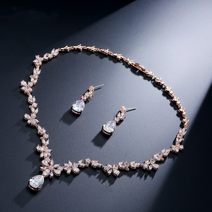 Kvinner Krystall Smykker Sett med Kubisk Zirkonia