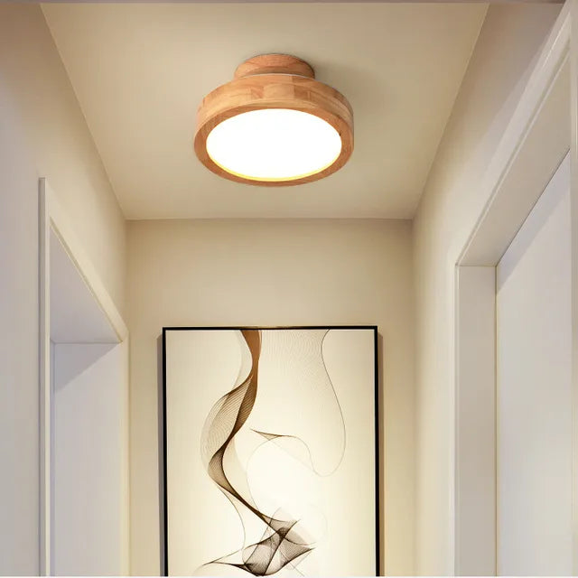 Elegant Rund Taklampe i Skandinavisk Stil for Et Hjem Fullt av Varme