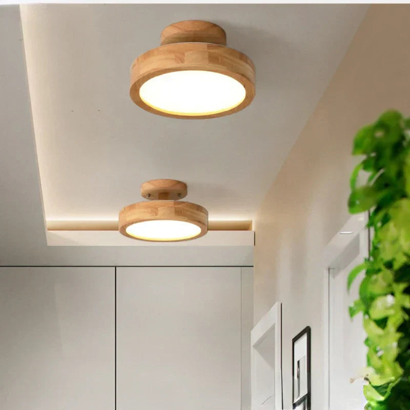 Elegant Rund Taklampe i Skandinavisk Stil for Et Hjem Fullt av Varme