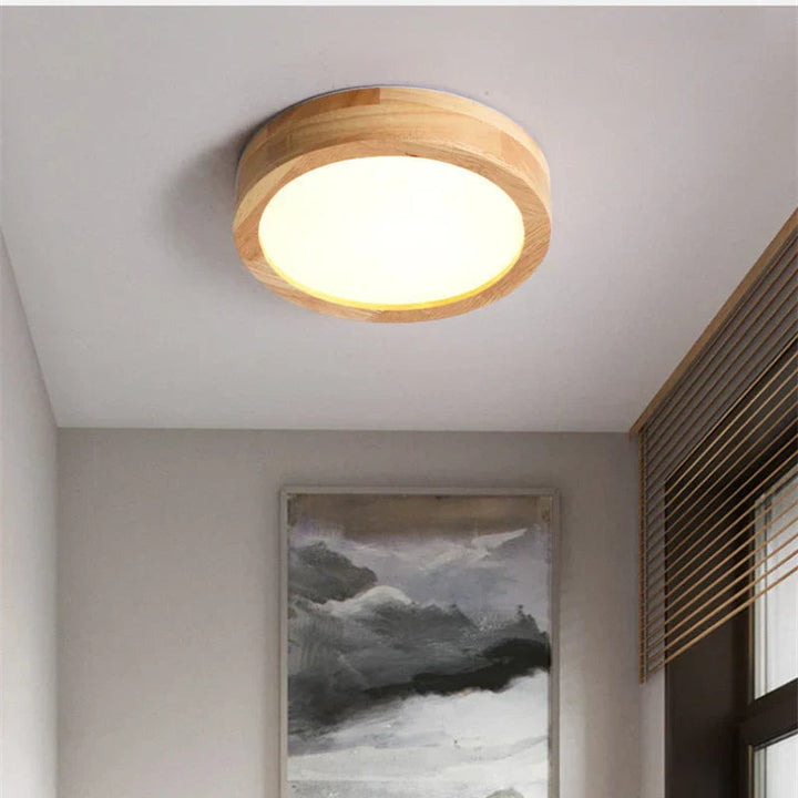 Elegant Rund Taklampe i Skandinavisk Stil for Et Hjem Fullt av Varme