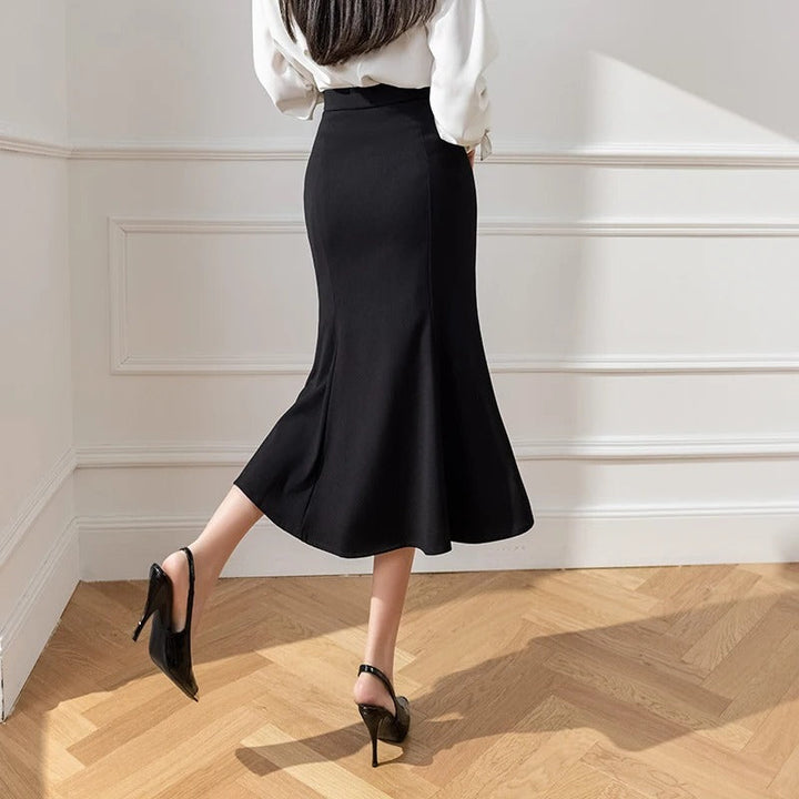 Kvinner Slim Fit Havfrueskjørt – Elegant og Allsidig
