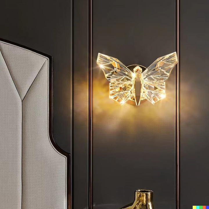 Elegant Sommerfugl LED Vegglampe – Skap Magisk Stemning