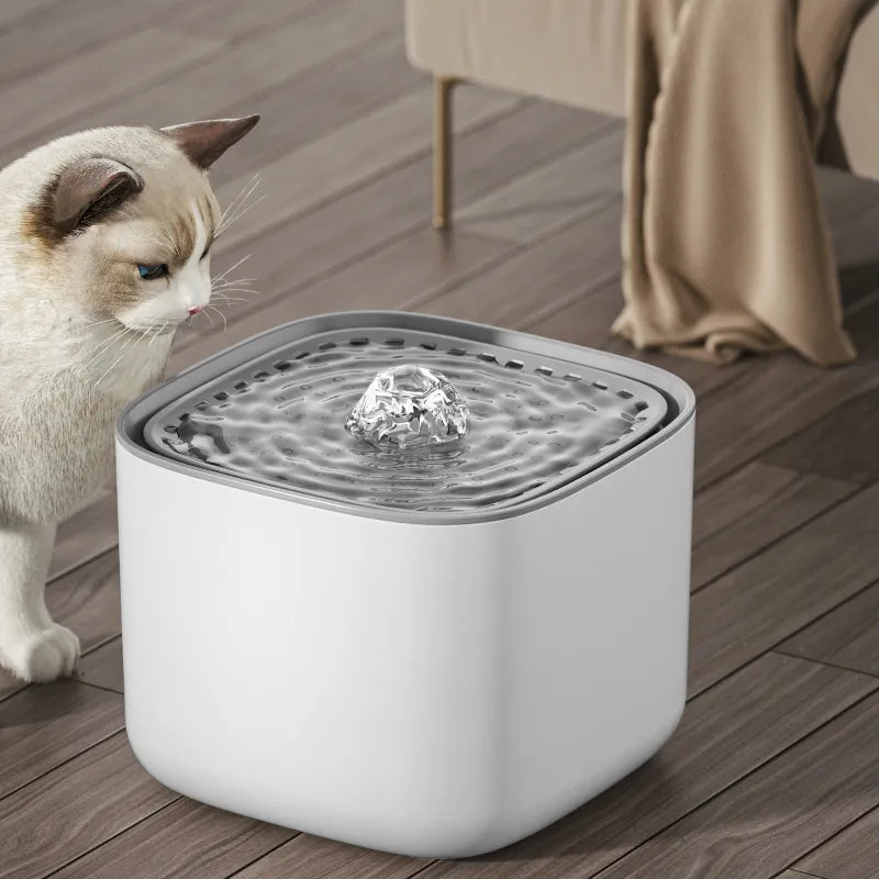 Stille 3L Vandfontæne til Kæledyr med Filter og BPA-fri Design