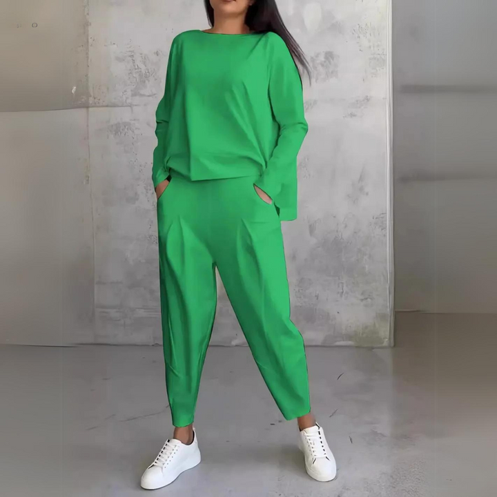 Dame Elegant Todelt Sett for Komfort og Stil