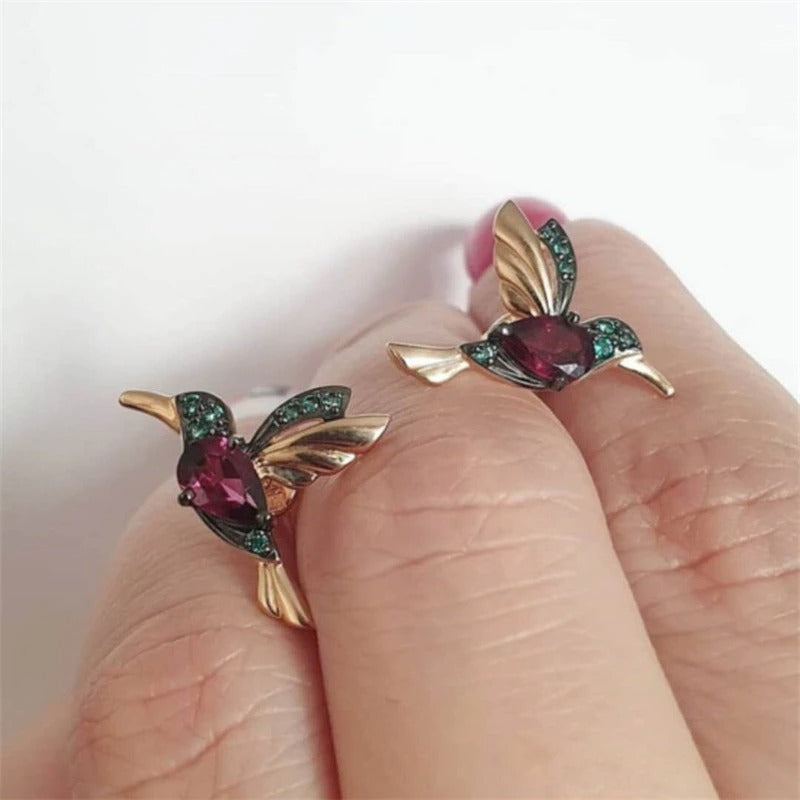 Kvinner Kolibri Dråpeøreringer – Eleganse som Glitrer