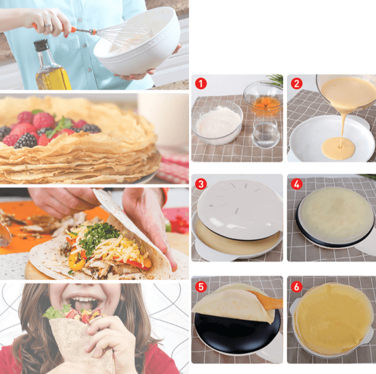 Elektrisk Crêpe Maker for Perfekte Pannekaker