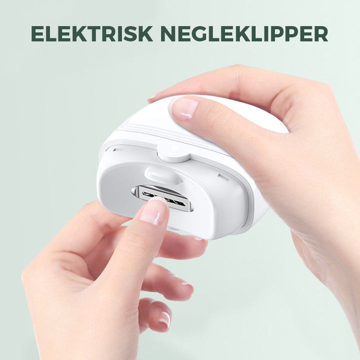 Elektrisk Negleklipper - Ergonomisk Design | Oppladbar